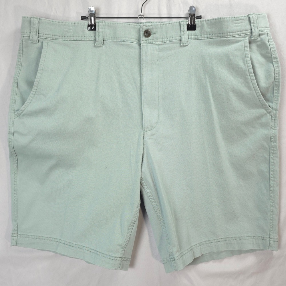 St Johns Bay Shorts Men 50 Tall / 11" Sage Stretch Gripper Casual Golfcore
